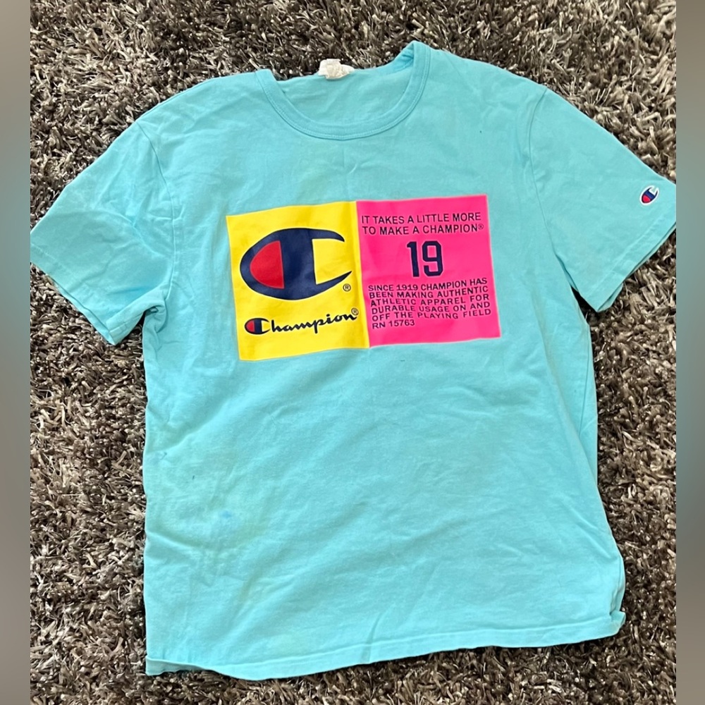 Champion shirt.